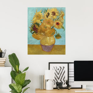 Poster Vaso de Girassóis de Vincent van Gogh 
