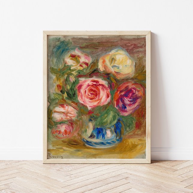 Poster Vaso de Rosas | Renoir (Criador carregado)