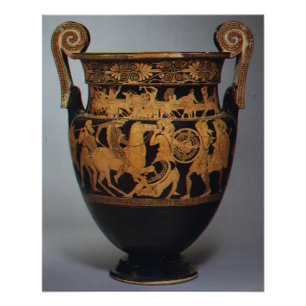 Póster Vaso de Terracota Grego Antigo Volute-Krater circa