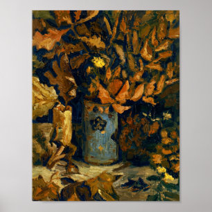 Poster Vaso de Van Gogh com Folhas Mortas