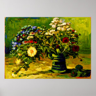 Poster Vaso de Van Gogh com Margaridas
