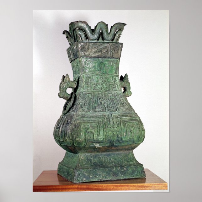 Póster Vaso Ritual 'Hu', Chou Dynast (Frente)