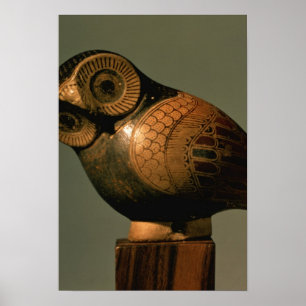 Poster Vaso sob a forma de uma coruja, Proto-Corinthian