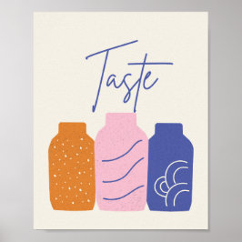 Poster Vasos Cerâmicos Retro Boho Arte de Parede Impressã