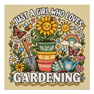 Póster Vasos de Girassóis Lindos Presente de Jardinagem M