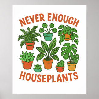 Poster Vasos de Plantas em Casa para Sempre