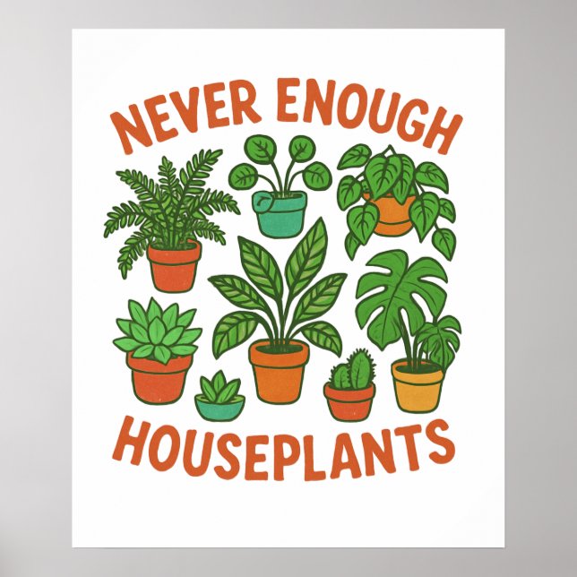 Poster Vasos de Plantas em Casa para Sempre (Frente)