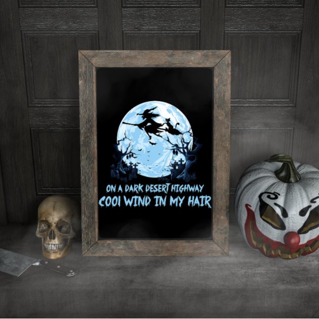 Poster Vassouras Andando Em Estradas Escuras Do Deserto (Criador carregado)