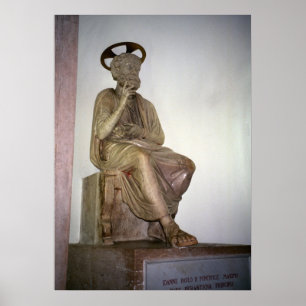 Póster Vaticano, estátua de St Peter