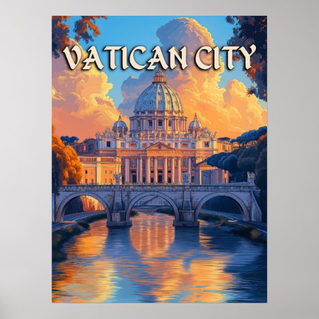 Poster Vaticano Vintage (Frente)