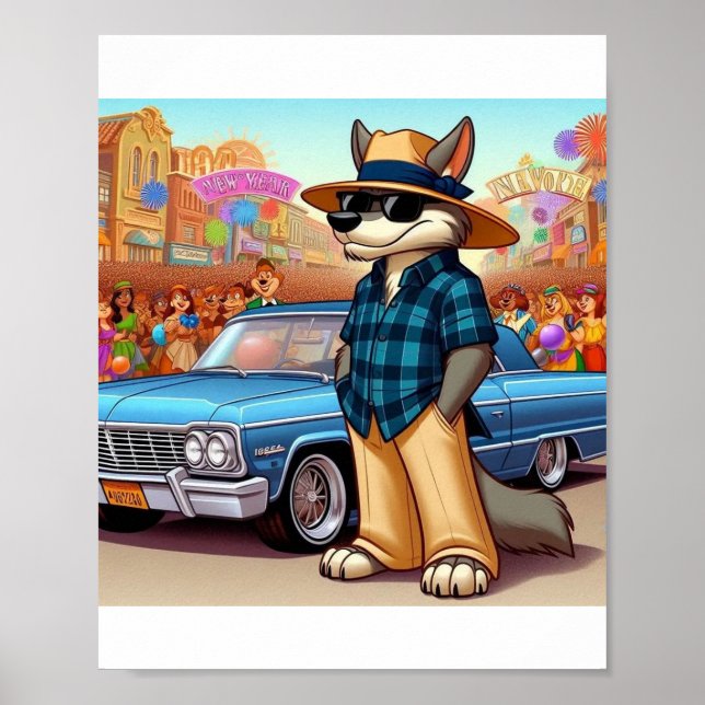 Poster Vato Lobo "New Year" (Frente)