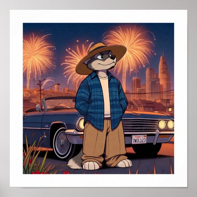 Poster Vato Lobo no dia 4 de julho    (Frente)