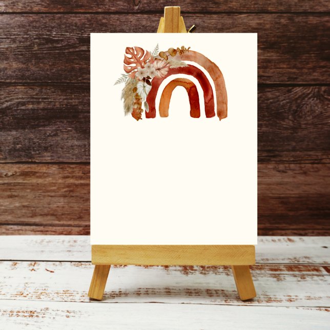 Poster Vazio Adicione Seu Próprio Terreno Boho Arco Tropi (Criador carregado)