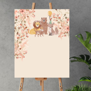 Poster Vazio Crie Sua Própria Grama Boho Safari Pampas