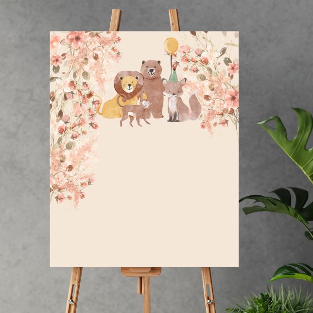 Poster Vazio Crie Sua Própria Grama Boho Safari Pampas (Criador carregado)