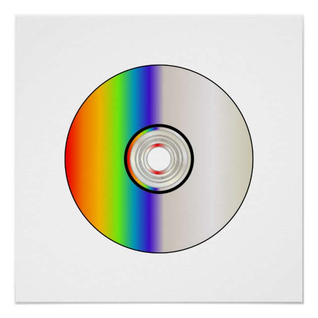 Póster Vazio de CD com o Rainbow (Frente)