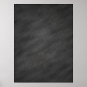 Póster Vazio preto cinzento do conselho de giz do fundo