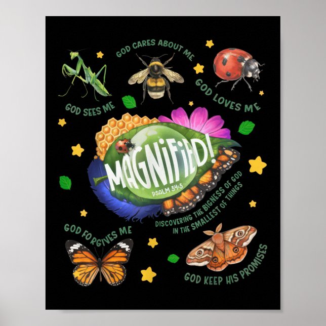 Poster Vbs 2025 Magnified Smallest Insects Adventure Chri (Frente)