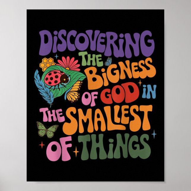 Poster Vbs 2025 Magnified Smallest Insects Adventure Vbs  (Frente)