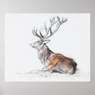 Póster Veado assentado 2006