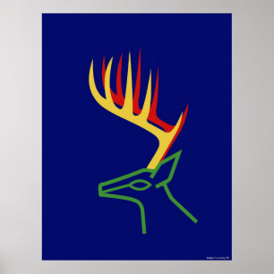 Póster Veado de Natal