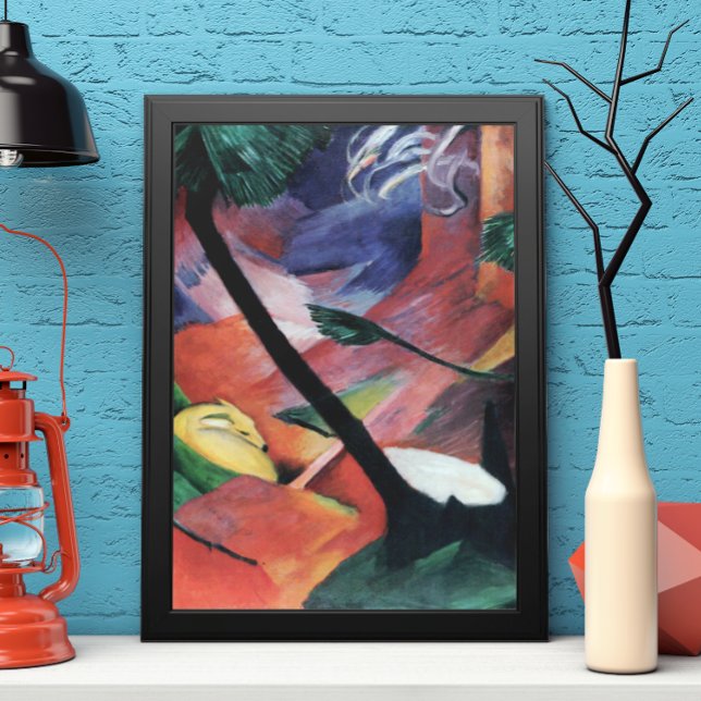 Poster Veado na Floresta II por Franz Marc; Reh im Walde (Criador carregado)