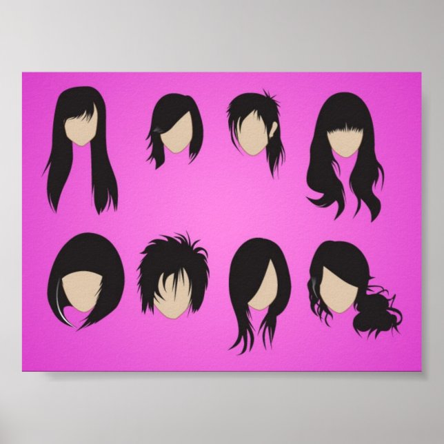 Póster vectorvaco_09102001_hair_style_large (Frente)