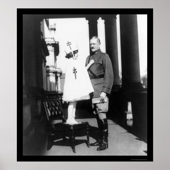 Póster Vedantes de Natal para o General Pershing 1921 (Frente)