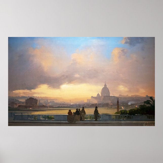 Poster Veduta di Roma dal Pincio (Frente)