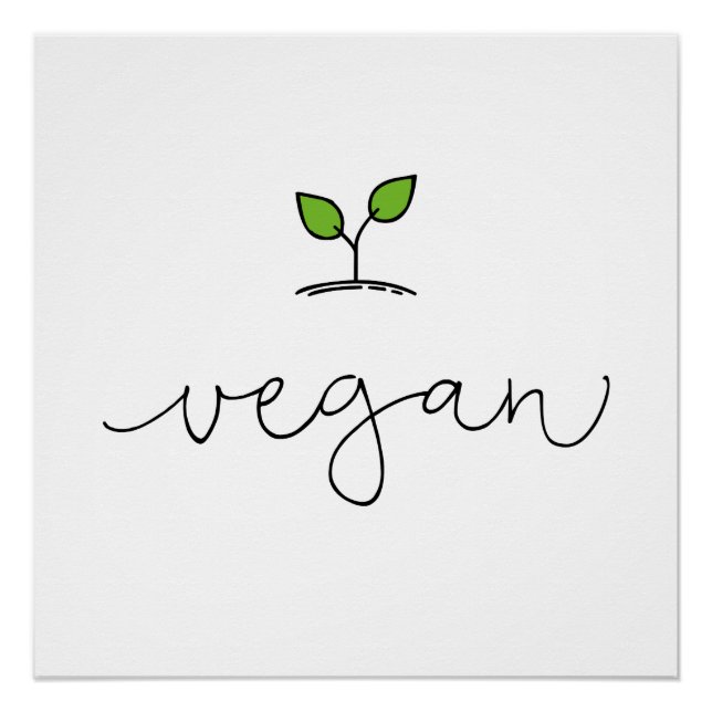 Póster Vegan (Frente)