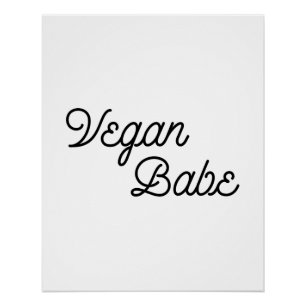Póster Vegan Babe