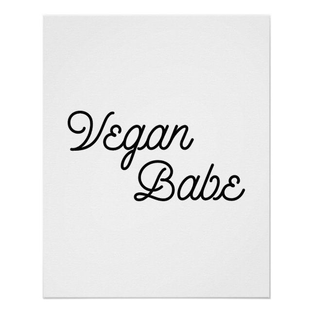 Póster Vegan Babe (Frente)