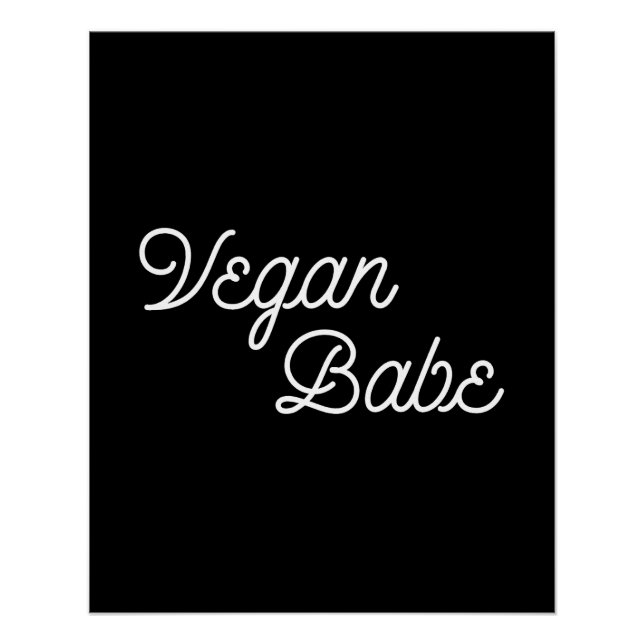 Póster Vegan Babe (Frente)