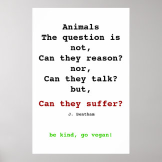 Póster Vegan Bentham