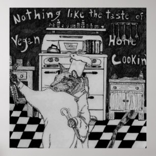 Póster Vegan Chef Maurice