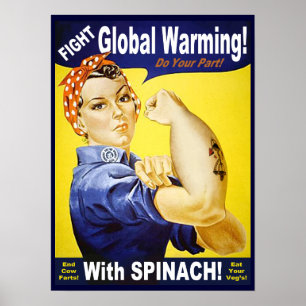 Póster Vegan de Rosie