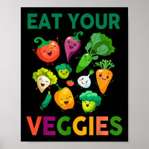 Poster Vegan Shirt Kids Toddler Boys Comem O Veg