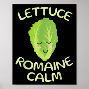 Poster Vegan Vegetarian Unique Gifts Roupa Alface Vegan