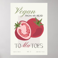 Vegano Da Minha Cabeça Aos Tomates Decoração de Co