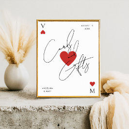 Poster Vegas Casino Playing Card Cards & Gifts Sign