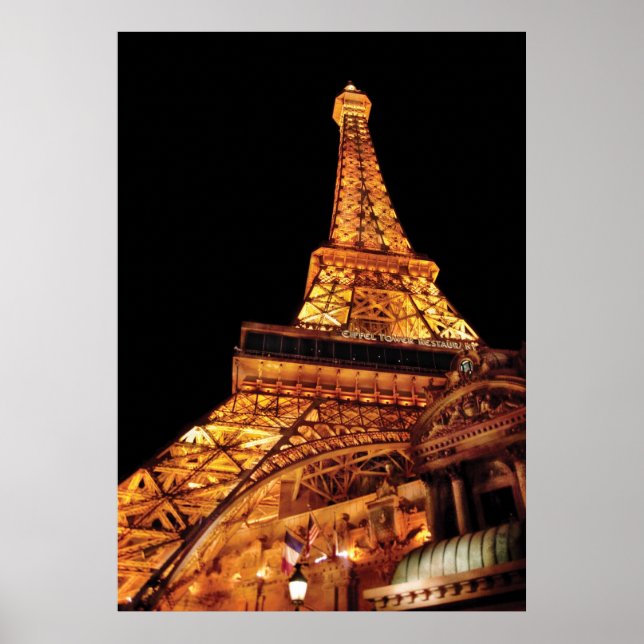 Póster Vegas - Paris - Restaurante Torre Eiffel (Frente)