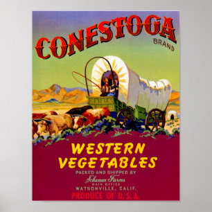 Póster Vegetais ocidentais de Conestoga