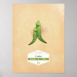 Poster vegetal de Okra