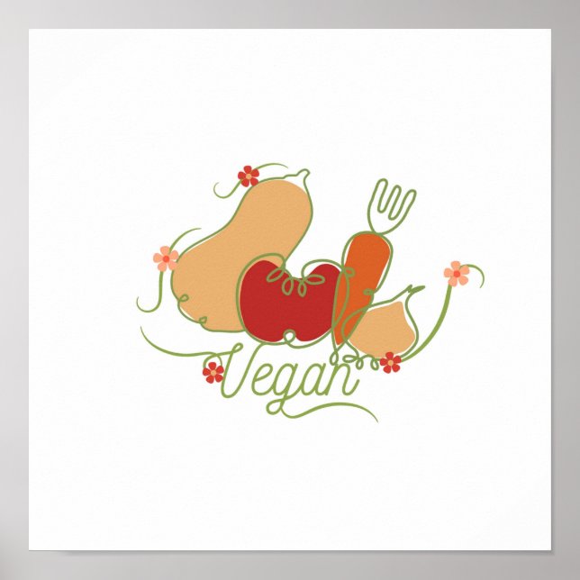 Poster vegetariano (Frente)