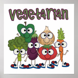 Póster Vegetariano