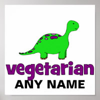 Vegetariano - Design de dinossauro