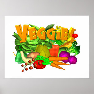 Póster Vegetarianos