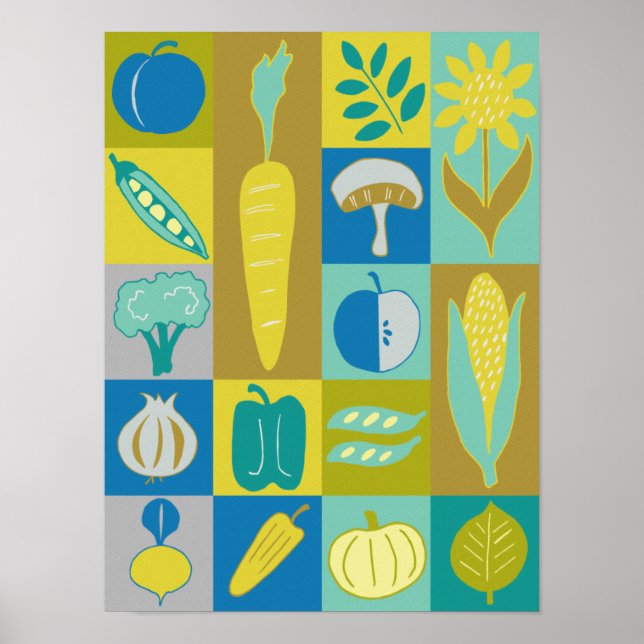 Poster Veggie Blocks II (Frente)