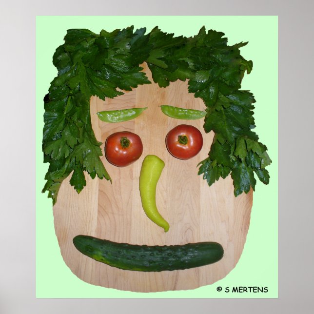Poster Veggie Face (Frente)