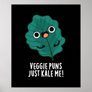 Poster Veggie Puns Apenas Me Matou Engraçado Comida Pun D